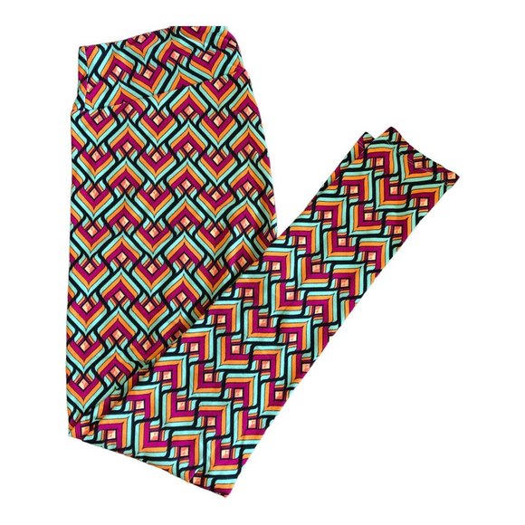 LuLaRoe Bright Goemetric TC Leggings - Picture 3 of 5